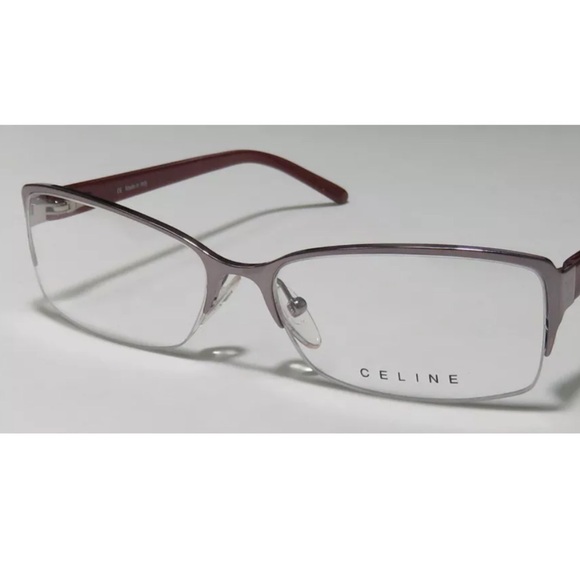 Celine Women's Glasses - Burgundy and Silver - Picture 1 of 7